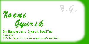 noemi gyurik business card